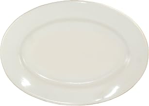 ITI-RO-34 Roma 9.375 by 6.313-Inch Platter, 24-Piece, American White