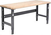 Global Industrial Adjustable Height Workbench C-Channel Leg, 72" W x 30" D