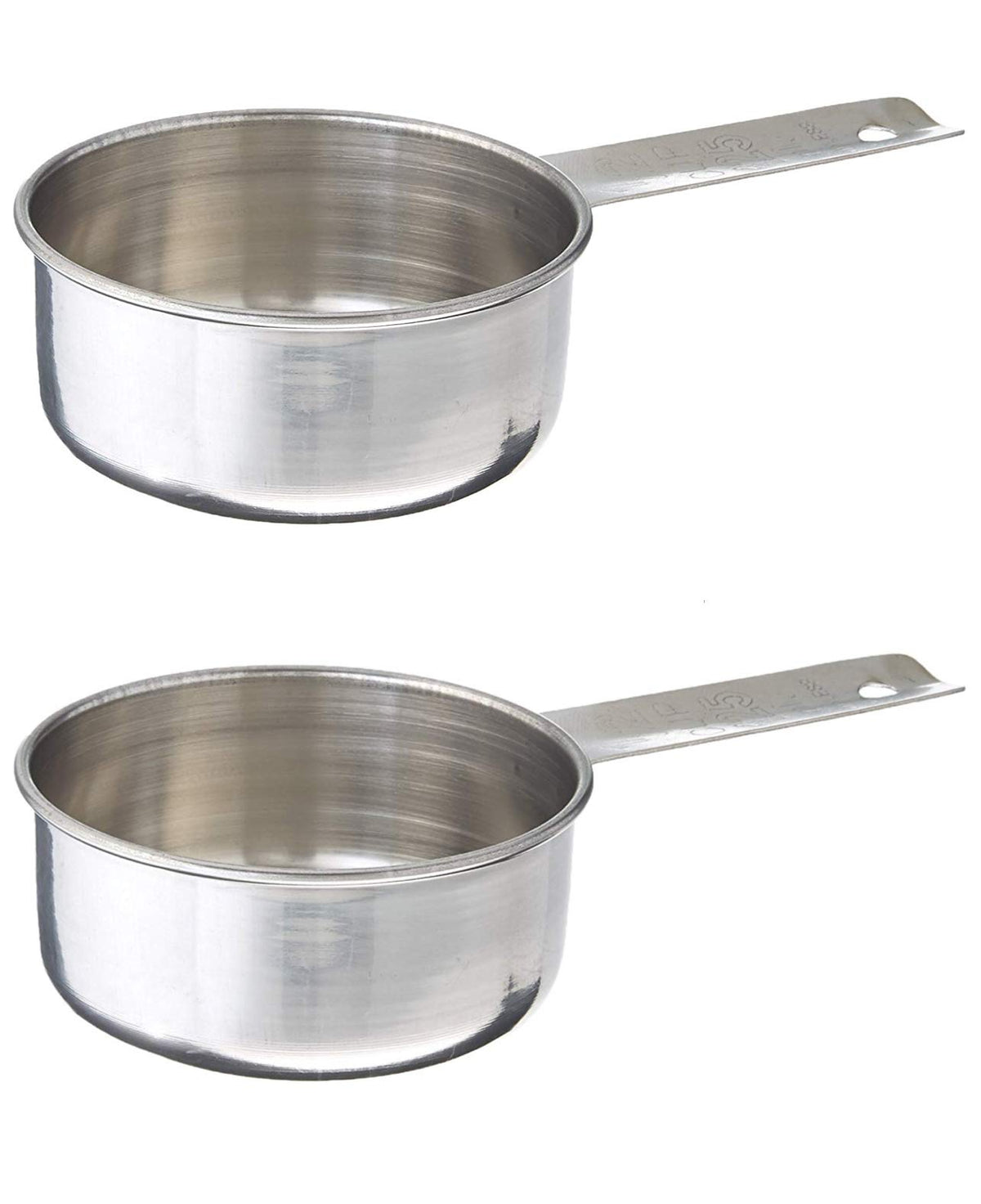 Tablecraft 4-Ounce / 2 Pack / Stainless Steel / 0.5 cups Cups