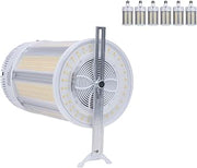 Satco S23137 270W/200W/135W LED Corncob Bulb, EX39 Mogul Extended Base, 277-480V, 3000K/4000K/5000K CCT Selectable, 600W HID Replacement, Ballast Bypass, Step Dimming, DLC Damp Rated, IP54 (6 Pack)