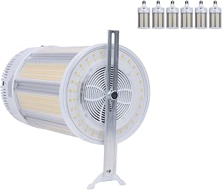 Satco S23137 270W/200W/135W LED Corncob Bulb, EX39 Mogul Extended Base, 277-480V, 3000K/4000K/5000K CCT Selectable, 600W HID Replacement, Ballast Bypass, Step Dimming, DLC Damp Rated, IP54 (6 Pack)