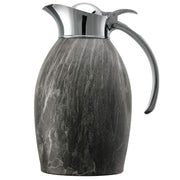 Carafe, 1 Liter Capacity, Hydro-Dipped Gray Marble Finish, (Case of 6) by Service Ideas – 33.8 Ounces, 1.0 liters, Stainless Steel, Pack of 6, Model 981C10BSGM
