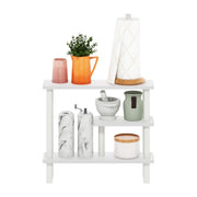 Furinno White/White / 5.71" x 20.87" x 18.35" / Contemporary Bathroom Shelves