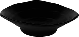 Elite Global Solutions JWT64-B Irregular Edge Triangle Plate, 5 1/8" x 1 1/2" h., Melamine, Black (Pack of 6)