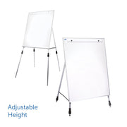 Dry Erase Easel Stand with Adjustable Legs Grade by Flipside Products – 71 x 27, Alloy Steel, Assorted, Model 51000