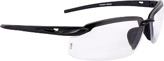 Radians ES5 Reader Crossfire Safety Glasses Clear Diopter 2.5 Shiny Pearl Gray Frame