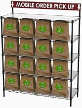 Metro CR1848TGSR to-Go and Order Pick-Up Wire Shelving Workstation with Sign, 18" x 48" x 63"