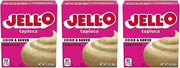 Jell-O Cook & Serve Pudding & Pie Filling, Tapioca Flavored, Fat Free, Quick & Easy Dessert, 3 oz (Pack of 3)