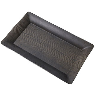 American Metalcraft Rectangular Walnut Melamine Platter - 18"L x 8 1/4"W x 1 1/2"H by AMERICAN METALCRAFT INC – Large, Melamine, Walnut, Model 704339952490