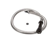 Hose with 44 Flex Stainless Steel and Black Handle by T&S Brass – Packs, Stainless Steel, Model 5HSE44