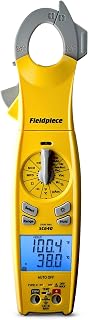 Fieldpiece SC640 Swivel Clamp Meter with Dual Display, Inrush Current, LED Jaw Flashlight and Backlit Display - HVAC Tools