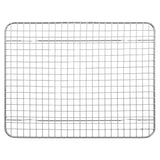 Mesh Pan Grate Rectangular Half Size Chrome-Plated Steel - 10"L x 8"W x 1/2"H by HUBERT – Steel, Silver