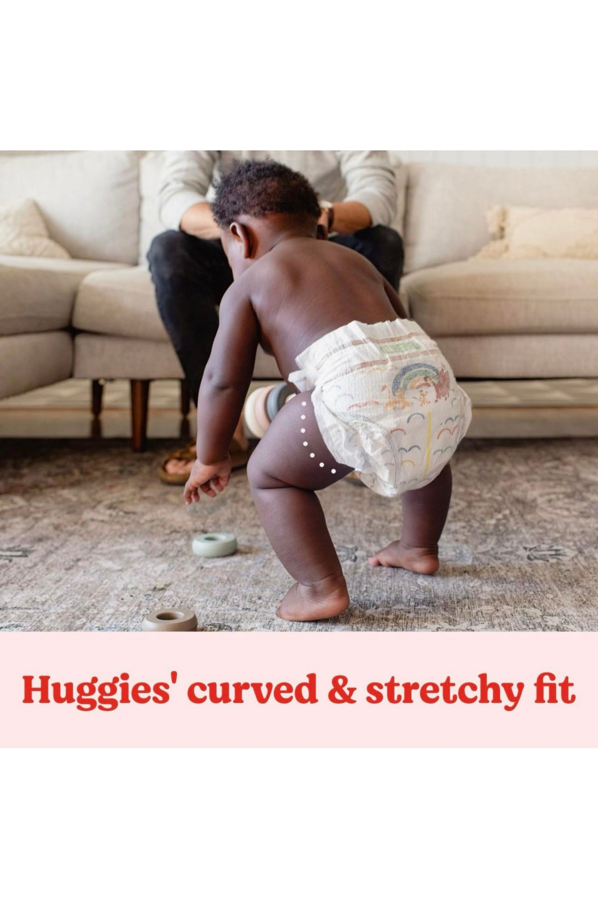 Little Movers Perfect Fitting Diapers Size by HUGGIES – 5, Cotton, White, Pack of 174