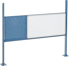 Global Industrial 18" W Pegboard and 36" W Whiteboard Mounting Kit for 60" W Workbench- Blue