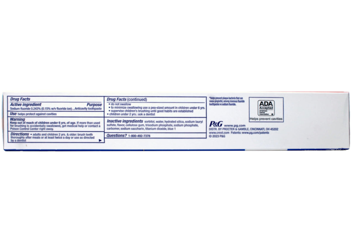 Toothpaste 8.2 Ounce Cavity Protect by Crest – 41 Ounce (Pack of 2), Pack of 2, Model 7653
