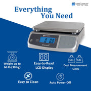 San Jamar 66.0 pounds / Metal / 1 Digital Scales