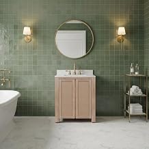 Belmont 30 in. Single Sink Pre-Assembled Transitional Style Bathroom Vanity