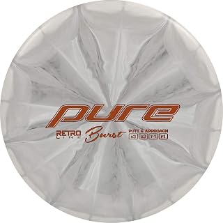 D·D DYNAMIC DISCS Latitude 64 Retro Burst Pure Disc Golf Putter | Frisbee Golf Putt and Approach Disc | 170g Plus | Stamp Color and Burst Pattern Will Vary