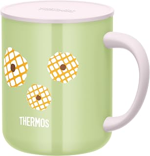 Thermos JDG-453LTD GRFL Vacuum Insulated Mug, 15.9 fl oz (450 ml), Green Flower