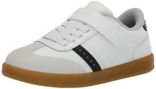 Kids Boys Zinger Street Sneaker by Skechers – 6 Big Kid, synthetic-and-rubber, White/Black, Model 405730L-WBK