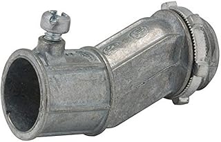 RACO 1763-10 Connector, Offset, EMT, Set Screw and Lock-nut, 3/4-Inch, Zinc