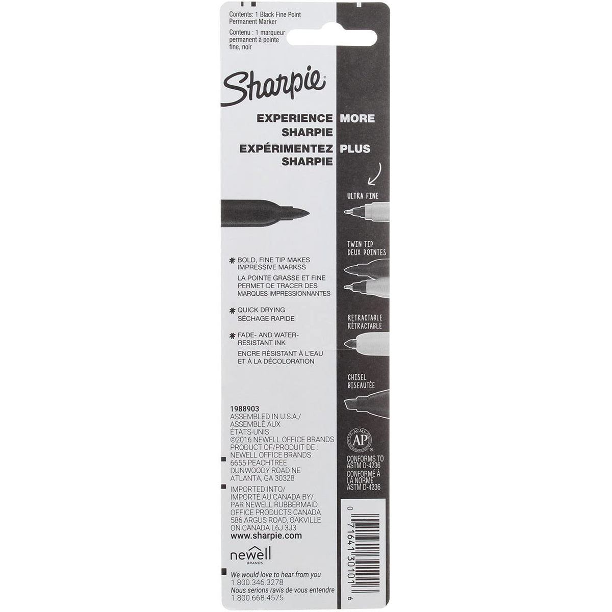 Sharpie Black / 6 Count (Pack of 1) / Permanent,Fine Permanent Markers
