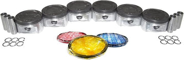 MA-5741124618-2 Pistons w/Rings Compatible With/For 2004 Isuzu 3.5L V6 DOHC 24v 6VE1