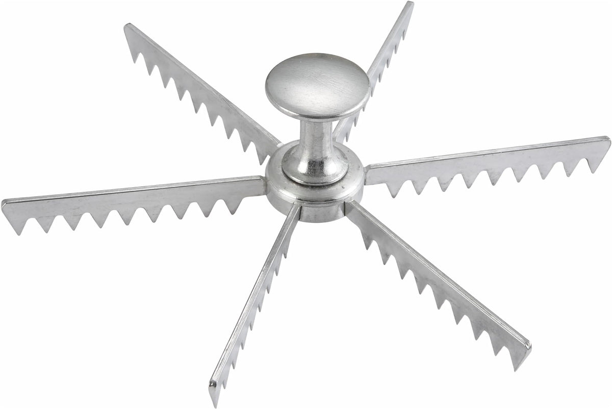 Winco 6 Cut (Pack of 12) / Aluminum / 1 Cake, Pie & Pastry Servers
