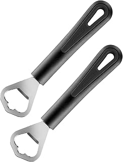 Westmark Set of 2 Bottle Openers, Length: 17 cm, Steel/Plastic, Gentle, Black, 280822E4