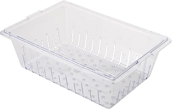 Winco 18" x 26" Clear Plastic Colander, Rectangular