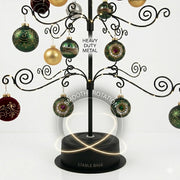 HOHIYA Rotating Ornament Tree, 24 Inch, 36 Hooks, Black
