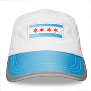 Run The World Collection Running Hat by Headsweats – Polyester, White/Chicago