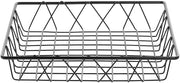 Wire Basket Square Nickel Powder-Coated Steel - 12" L x 12" W x 2" H by HUBERT – Metal, Nickel, Model Y74407