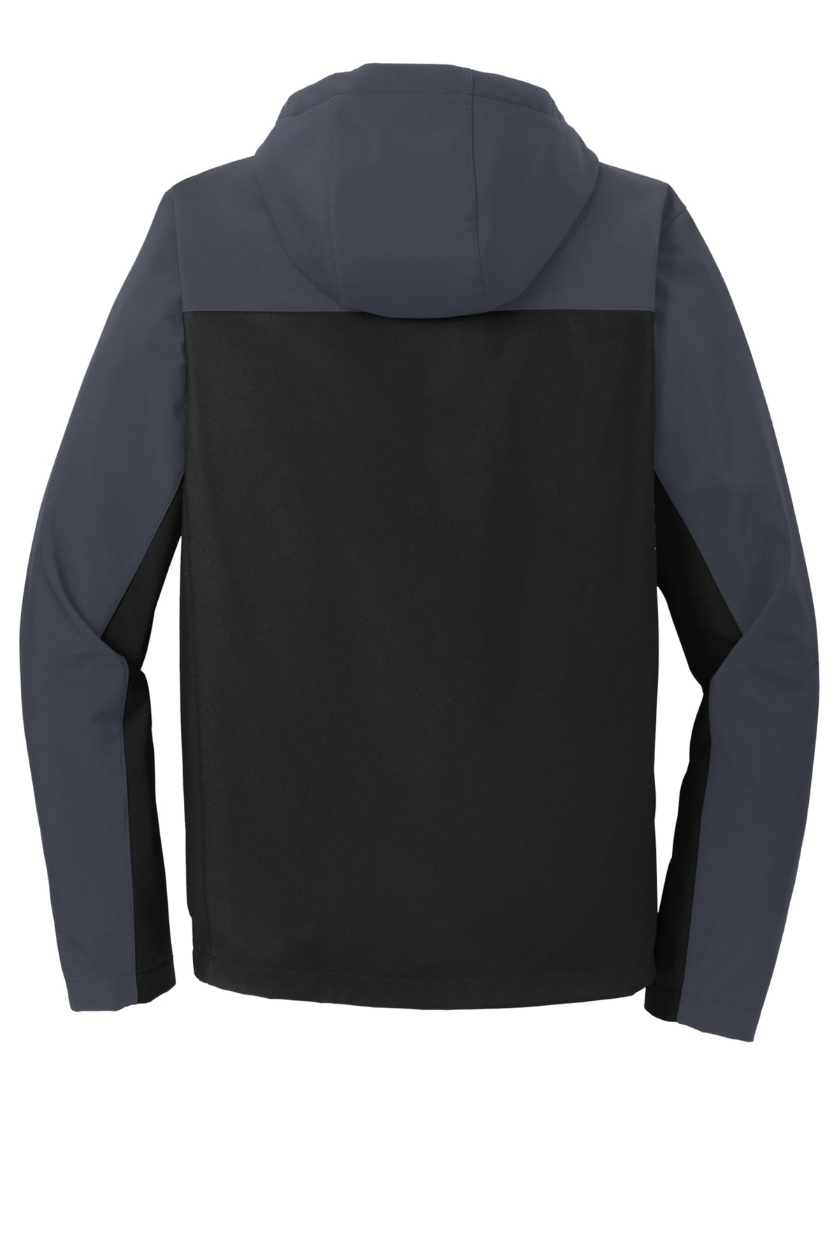 Hooded Core Soft Shell Jacket by Port Authority – Large, Polyester, Black/ Grey, Model J335