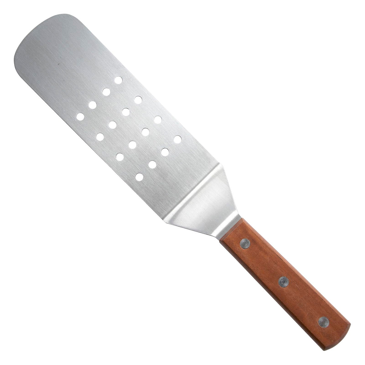 Perforated Blade Flexible Spatula Turner by Winco – Medium, Stainless Steel, Stainless Steel, Brown, Model TN409