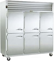 Traulsen G30003 Dealer's Choice Three Section Reach-In Refrigerator with Half-Height Doors (Hinged Left/Left/Left)