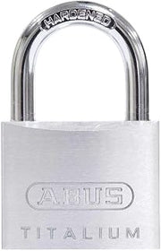 ABUS 64TI/40 Titalium™ Aluminum Alloy Padlock Keyed Different | Nano Protect Steel Shackle