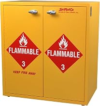 Jumbo Stacking Flammable Cabinet, Self-Closing, 24 Gallon, 30" W x 18-1/2"D x 32-1/2"H