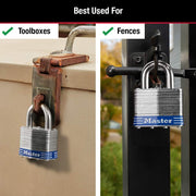 Master Lock Silver / 1 / 1 Pack Keyed Padlocks