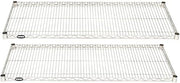 HUBERT Soft Silver Wire Shelf Pack - 48" L x 18" D x 1" H