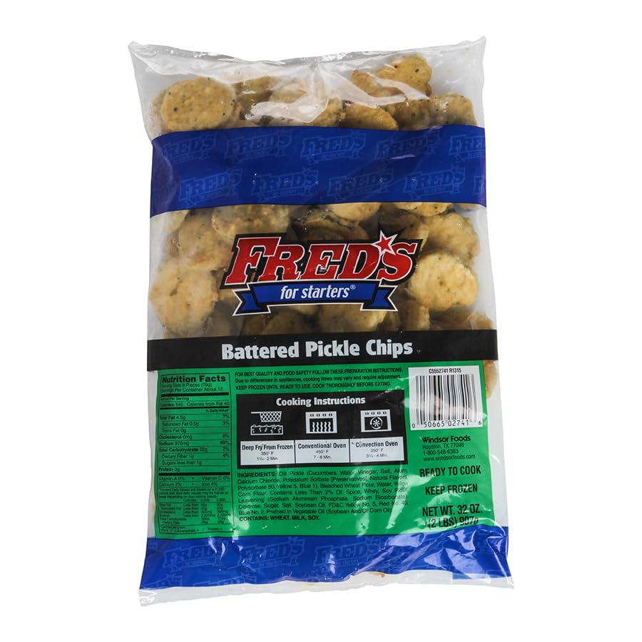 Freds Battered Pickle Chips by Ajinomoto Windsor – Pack of 6