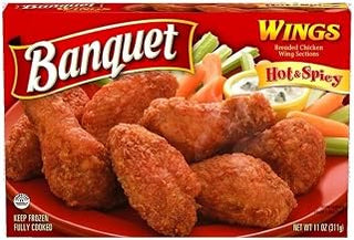 Banquet Hot and Spicy Wings, 11 Ounce -- 12 per case.