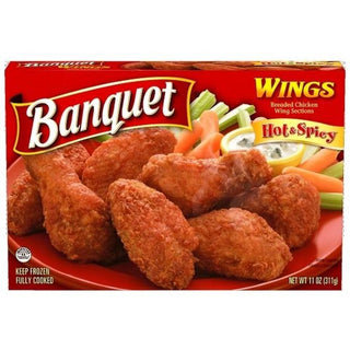Banquet Hot and Spicy Wings by ConAgra – 11 Ounce (Pack of 12), Pack of 12