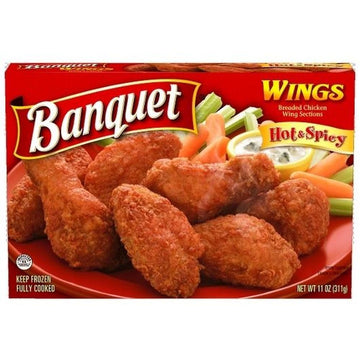 Banquet Hot and Spicy Wings by ConAgra – 11 Ounce (Pack of 12), Pack of 12