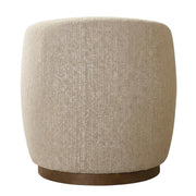 Beige Sand Dollar Swivel Accent Chair for Living Room by Starlight Canyon Home – 100% Polyester (S), Beige