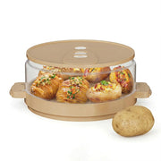 Yergofe Microwave Potato Cooker, Plastic Steamer, Yellow