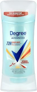 Degree Advanced, 72H Body Heat Activated™, Antiperspirant Deodorant, Stress Control, 2.6 oz (74 g)