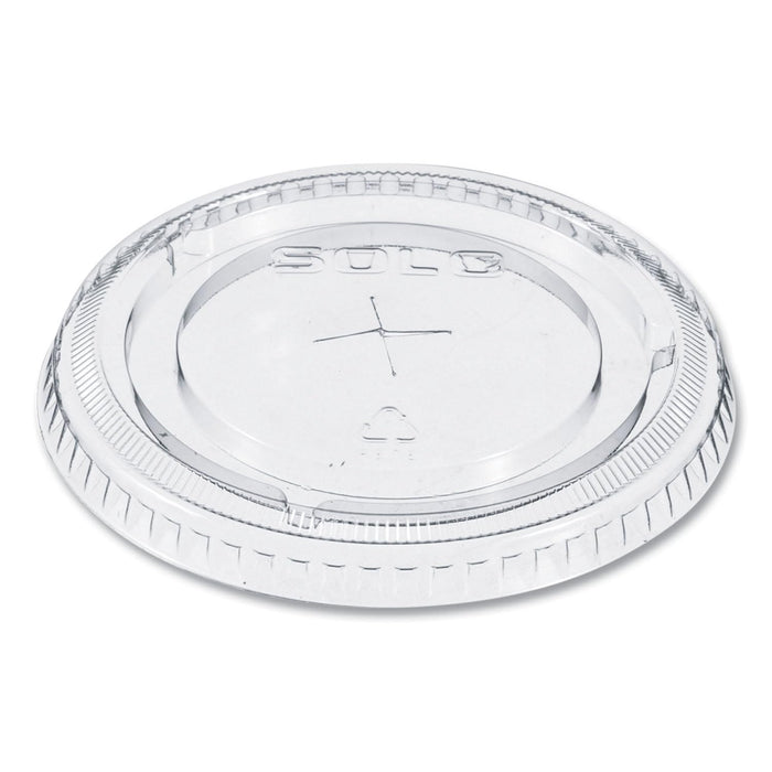 Solo Foodservice Dart 662TS Clear Lid PET 662 Flat Straw Slot (Case of 1000)