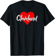 I love Cleveland City Tshirt For Women Ohio Lover Gift Idea T-Shirt