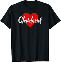 I love Cleveland City Tshirt For Women Ohio Lover Gift Idea T-Shirt